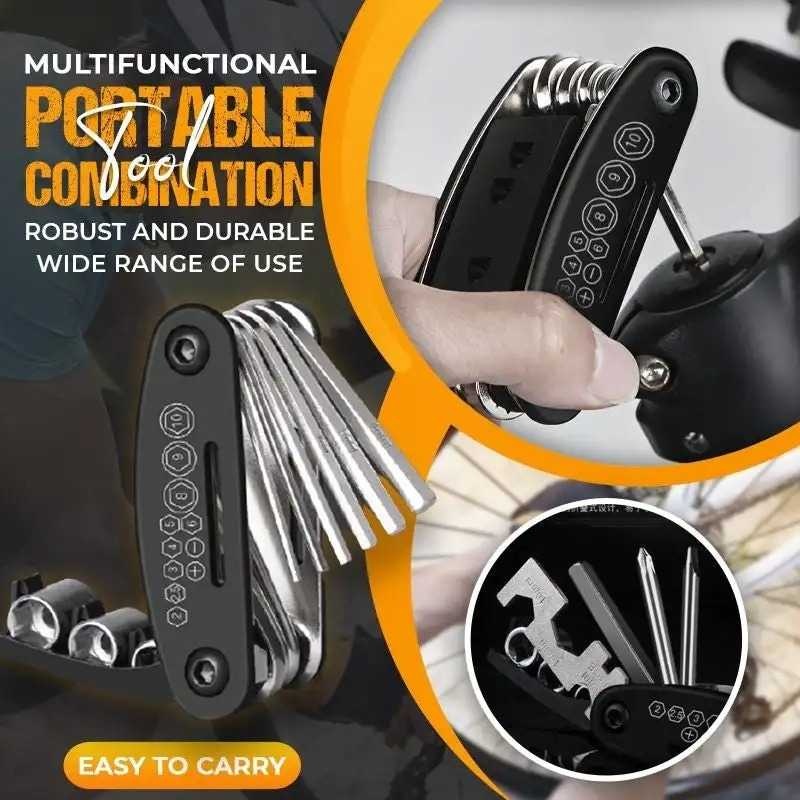 

TaffSPORT Kunci Lipat Obeng Sepeda 16in1 EDC Wrench Repair Multitool - LS-16
