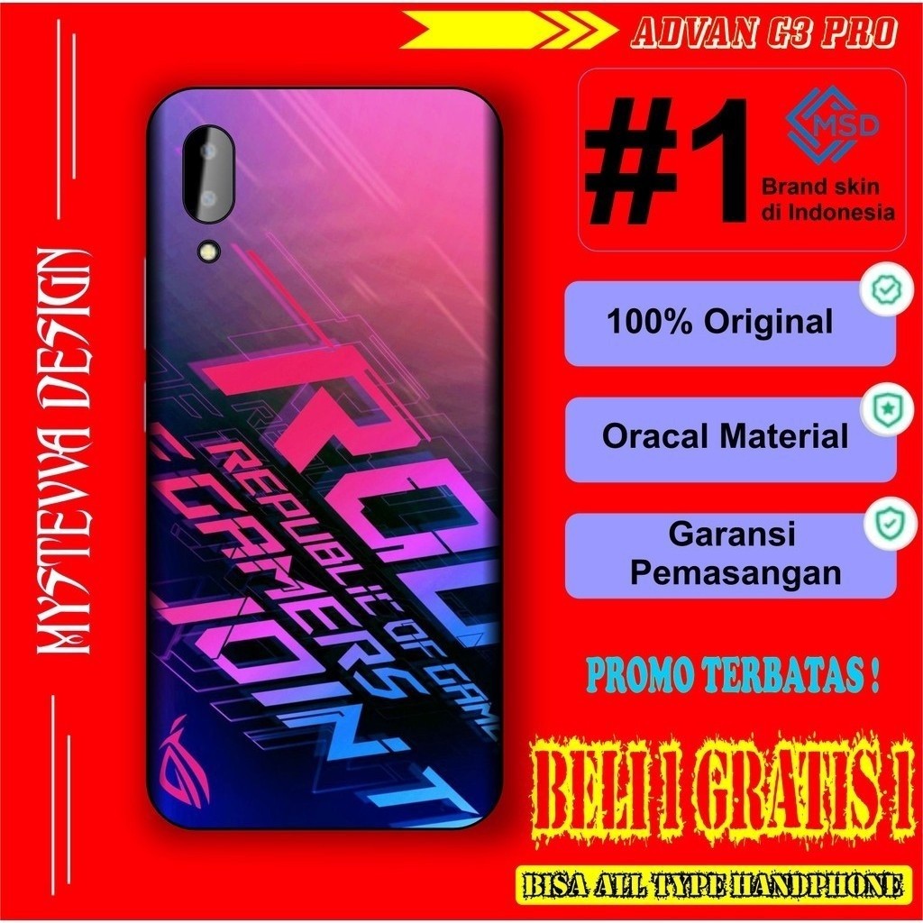 2PCS Garskin Case Casing Hp Buy 1 Get 2 Advan G3 Pro Bisa Custom Promo