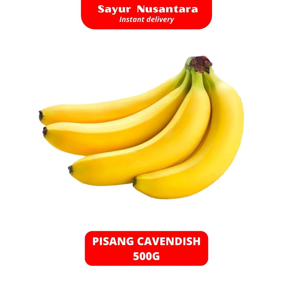 

promo awal bulan 12.12 free sale Buah Pisang Cavendish 500gr - 600gr - Sayur Nusantara