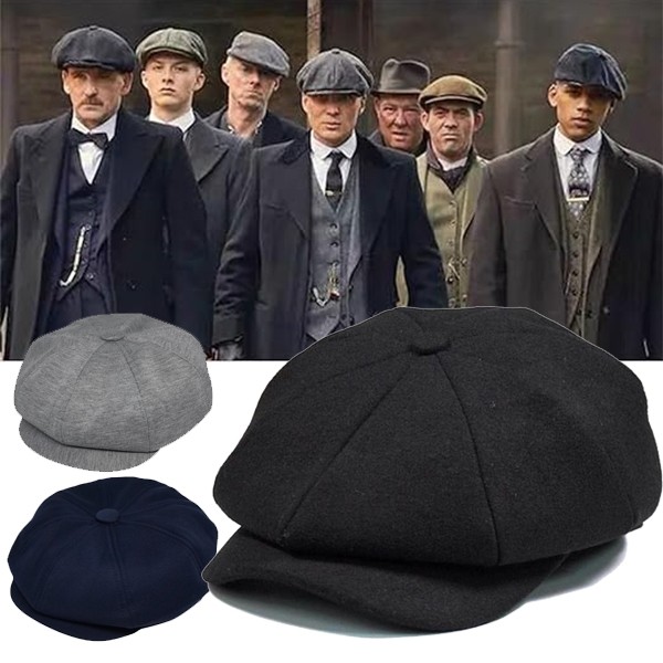 Topi Baret Vintage Peaky Blinders Cap Newsboy Pria Wanita Dewasa Distro Casual Klasik Beret Octagona