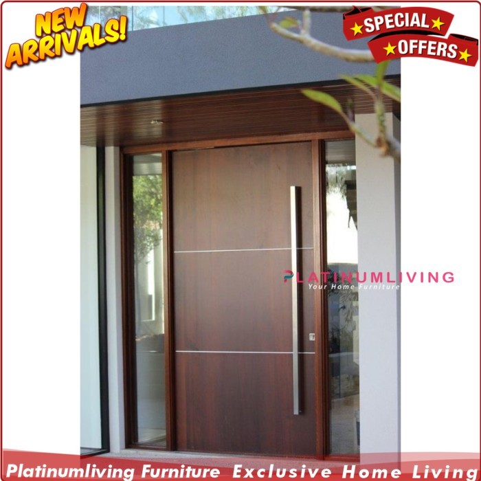 Daun pintu rumah kayu jati minimalis