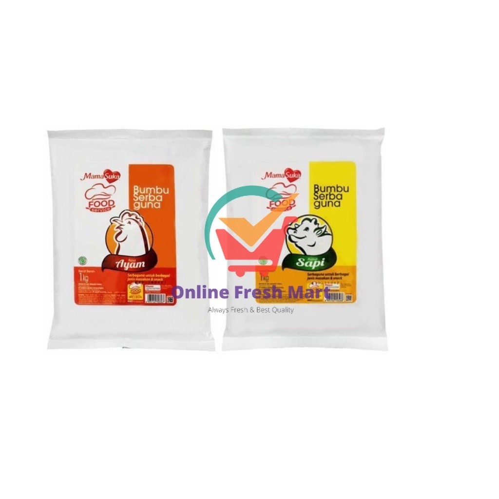 

Mamasuka Bumbu Penyedap Serbaguna Rasa Sapi & Ayam 1kg - Online Fresh Mart Denpasar
