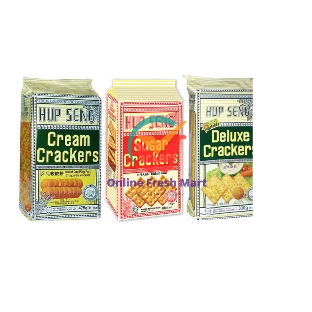 

Hupseng Hup Seng Crackers Asin Manis Cream Sugar Deluxe 428g - Online Fresh Mart