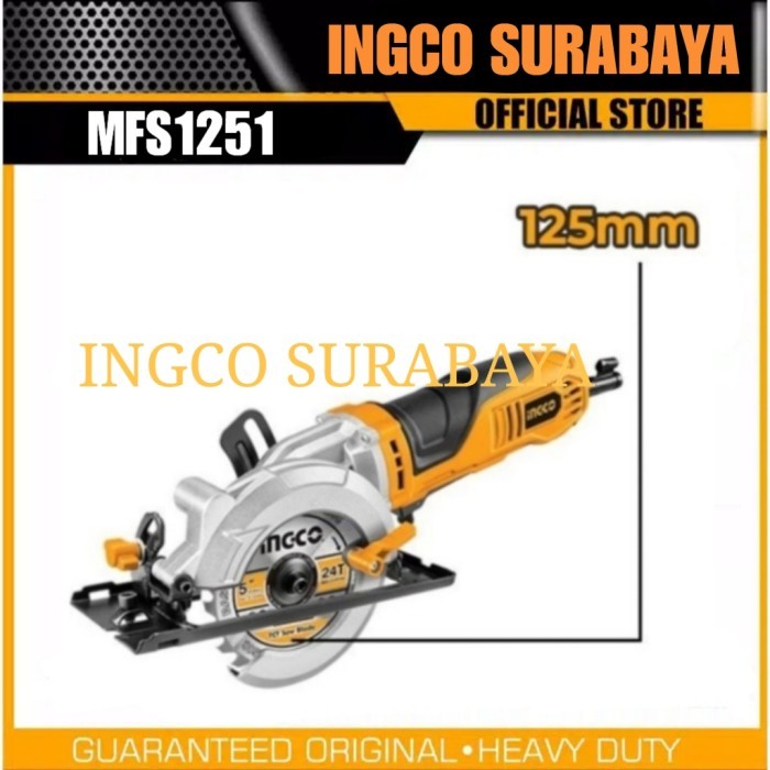 INGCO MFS1251 MULTI CIRCULAR SAW GRINDER (5") GERGAJI SERKEL GERINDA
