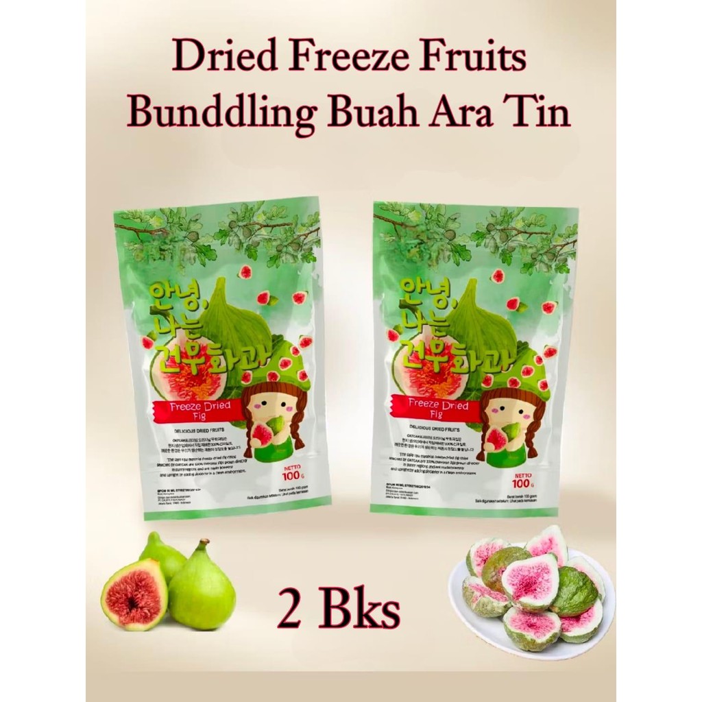 

QH [PAKET HEMAT] BELI 2 BKS FREEZE DRIED FIG BUAH ARA TIN KERING ORGANIK ALAMI & FREEZE DRIED