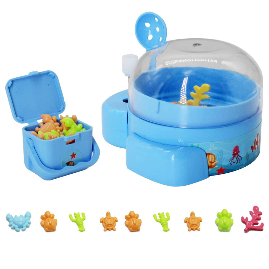 Fishing Games for Kids,Spring&Wind-Up Toys with Mini Catching Fishnet & Storage Box,Lets Go Fishing 