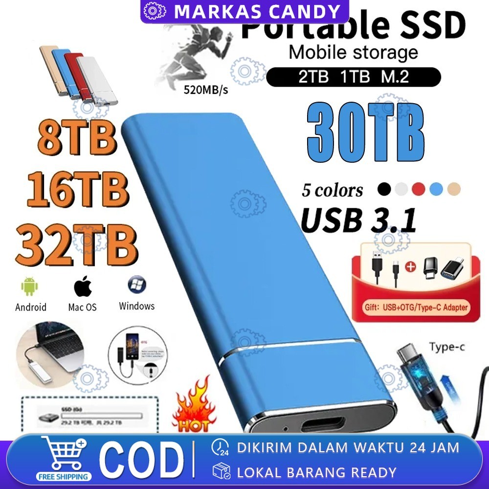 Hardisk Eksternal SSD 30TB ssd external Heas Hardisk hard disk eksternal ssd internal Mobile solid-s