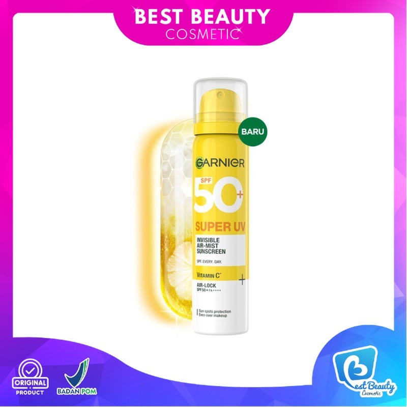 ★ BB ★  Garnier Super UV Invisible Air-Mist Sunscreen SPF50+ PA++++ 75 ml Sunscreen Spray