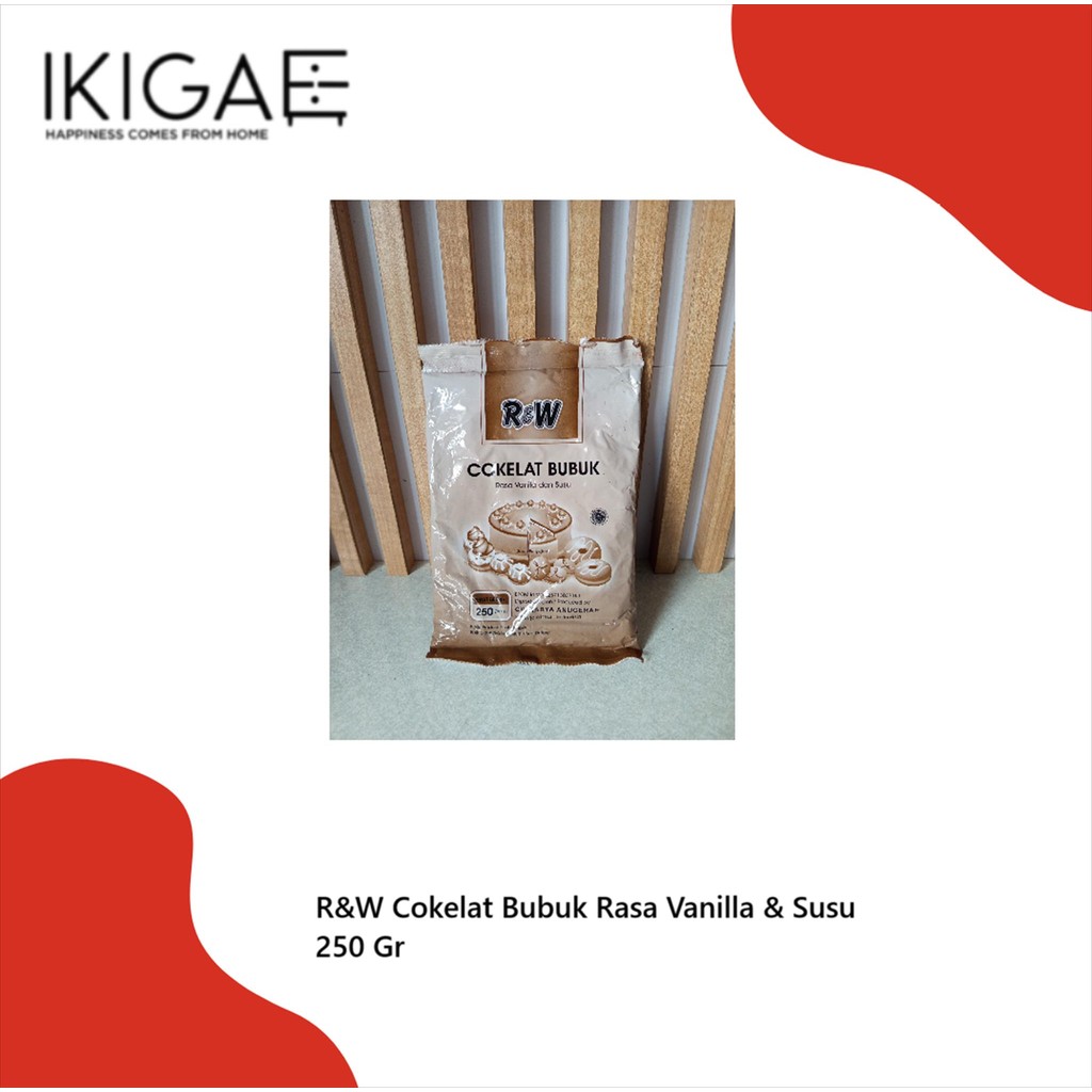 

R&W COKELAT BUBUK RASA VANILLA DAN SUSU KEMASAN ASLI 250 GR