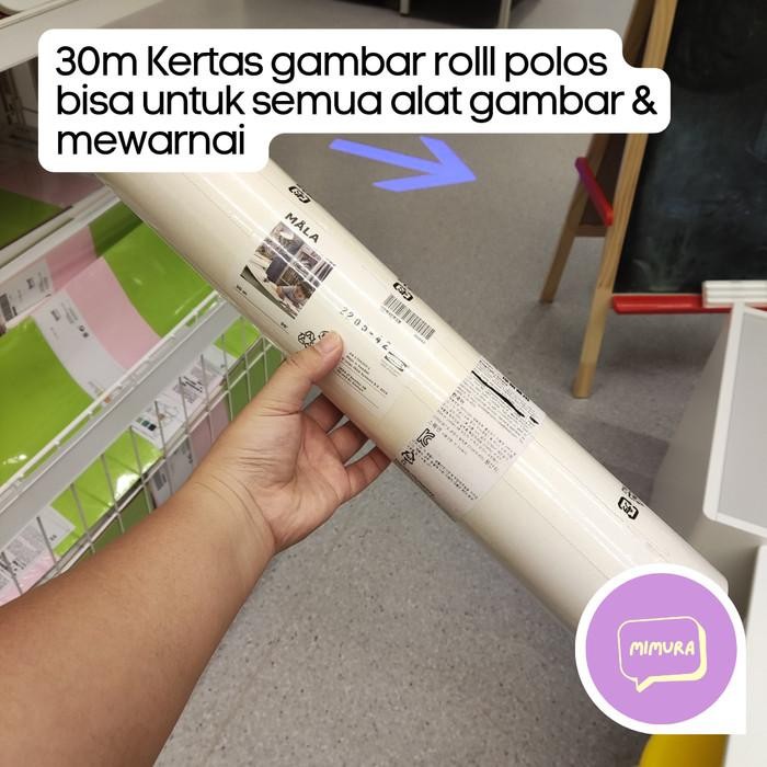 

TERLARIS! Kertas Roll Kertas Gambar Kertas Lukis 30m IK - Kertas roll