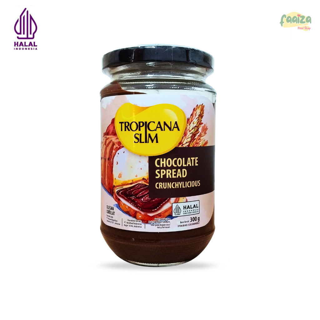 

Tropicana Slim Chocolate Spread Crunchylicious 300gr Selai Olesan