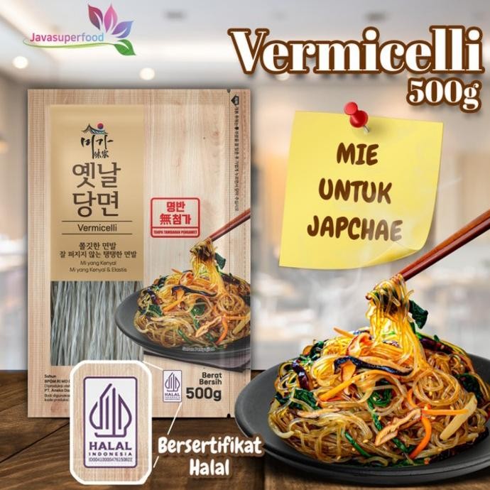 

Bihun Korea Japchae 500gr – Korean Vermicelli Soun Sohun Java Super Food Halal