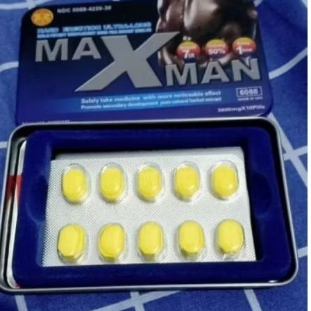 MAXMAN OBAT KUAT BERKUALITAS TAHAN HINGGA SEMALAMAN DALAM BERHUBUNGAN