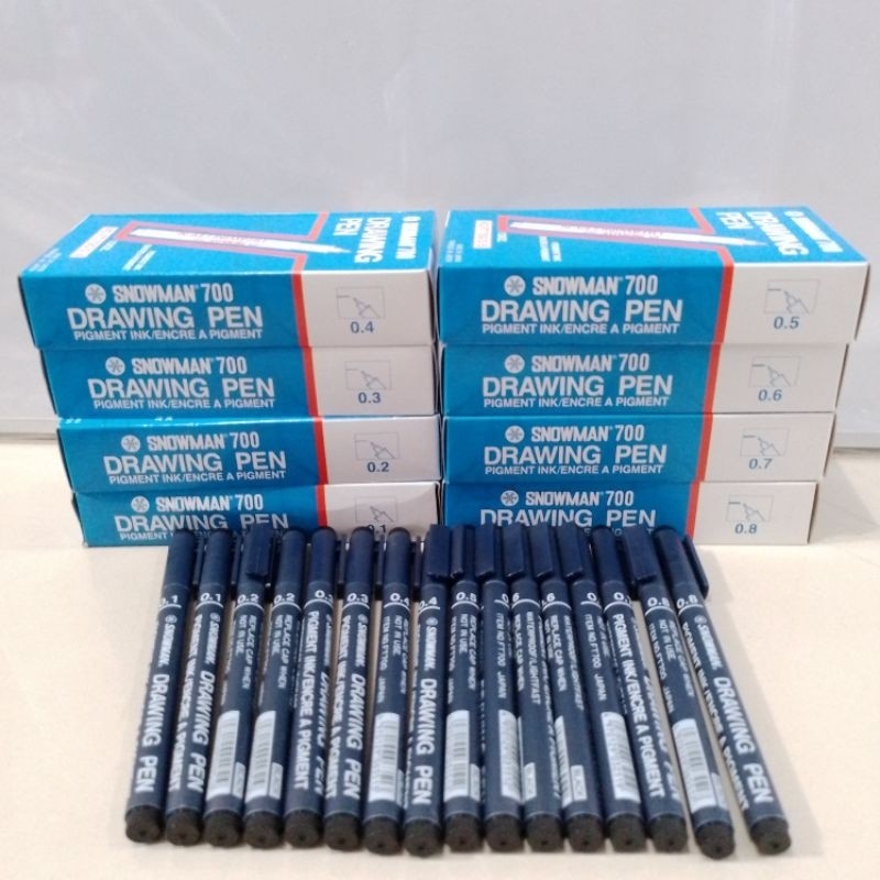 

JAMIN MURAH !!!Pulpen Drawing Pen Snowman 700 Talenta [ 0.1 - 0.8 ] ( 12 Pcs ) [ Original ](BISA LANGSUNG ORDER)