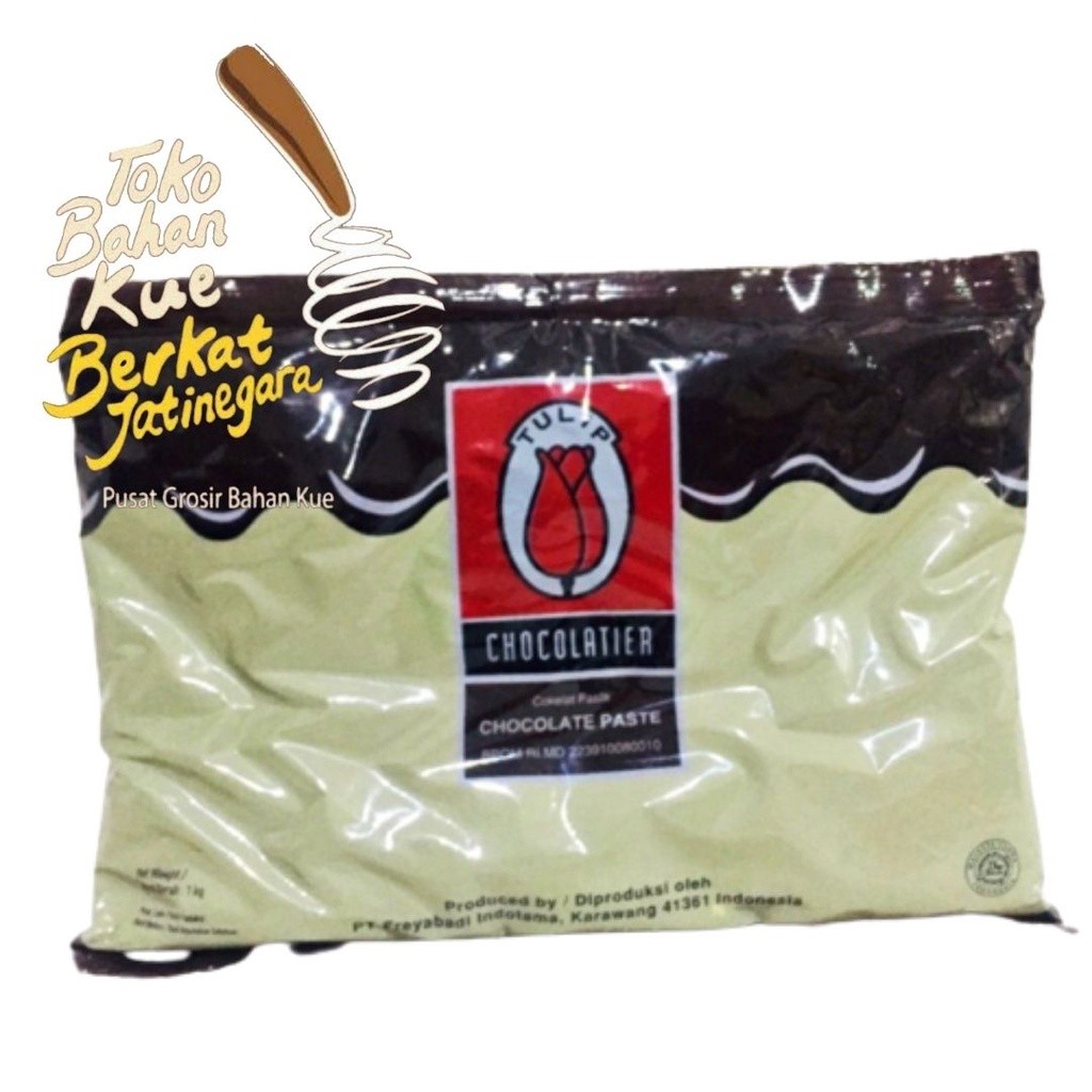 

TULIP FILLING DARK CHOCOLATE KEMASAN 1 KG (MASTERFILLING, COKLAT, SELAI)