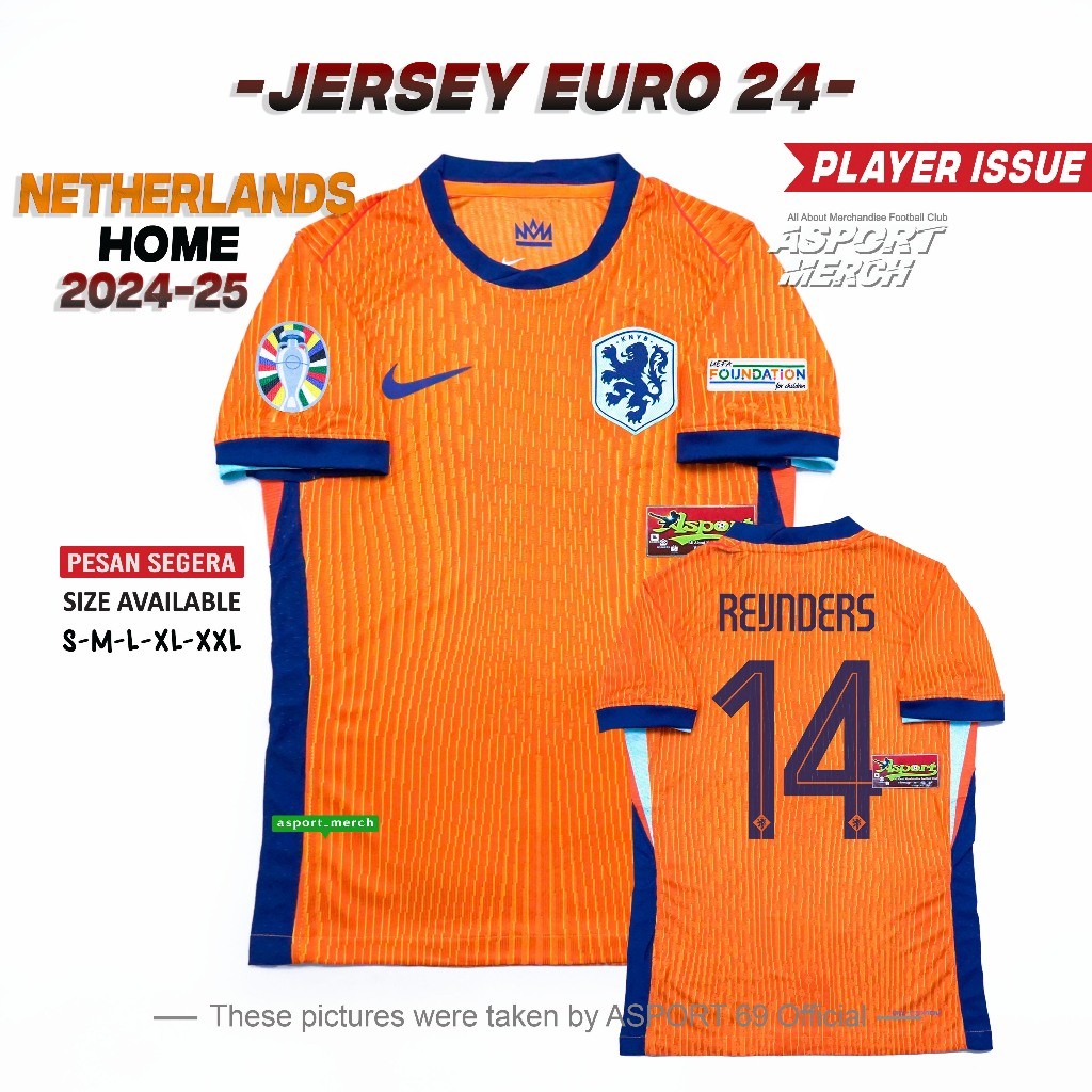 ASPORT BELANDA HOME 2024  PLAYER ISSUE   BELANDA HOME EURO 2024 2025  NETHERLANDS HOME 24 25 PI
