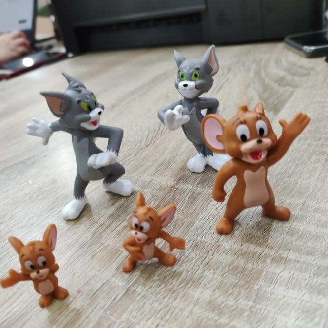 Topper Cake Tom and Jerry set 5pcs Action Figure - Tom and Jerry