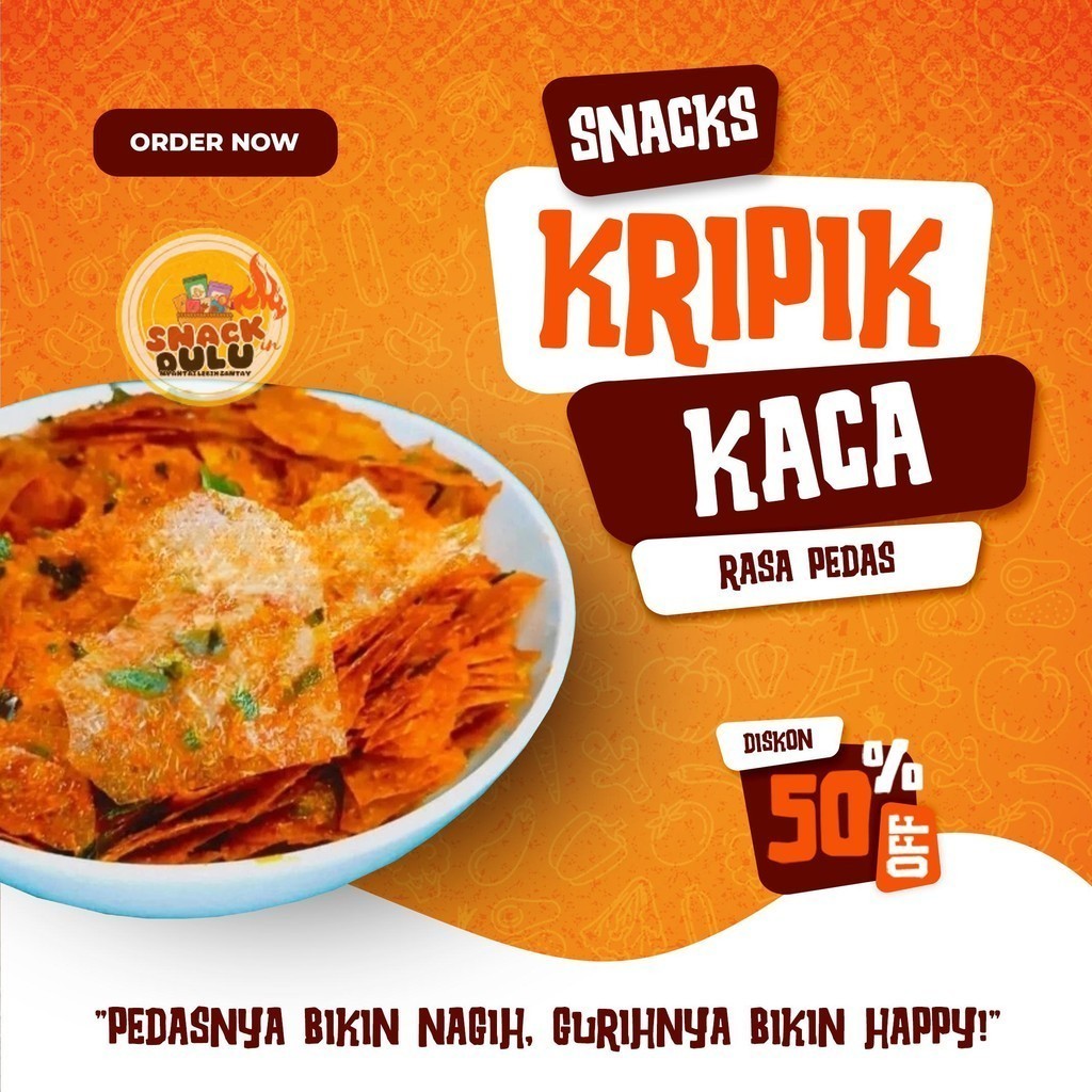 

May Store - Kripik Kaca Viral Original Gurih dan Pedas Daun Jeruk 250gram - Snacks - Food - CEmilan