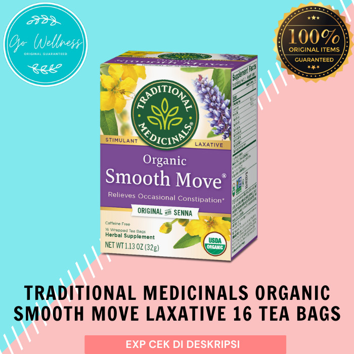 

Traditional Medicinals Organic Smooth Move Laxative 16 Tea Bags