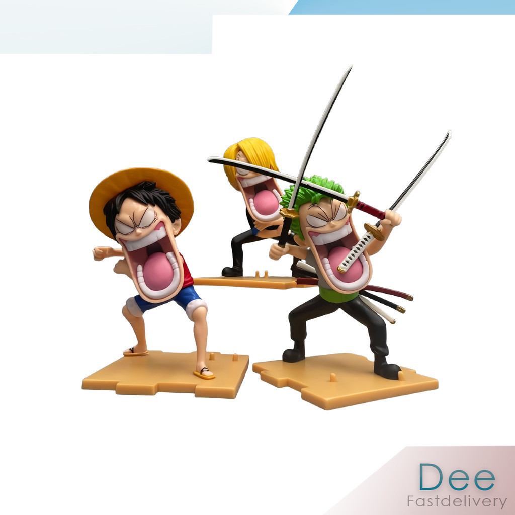 Set Trio Luffy Zoro Sanji One Piece Action Figure PVC D-SCD075