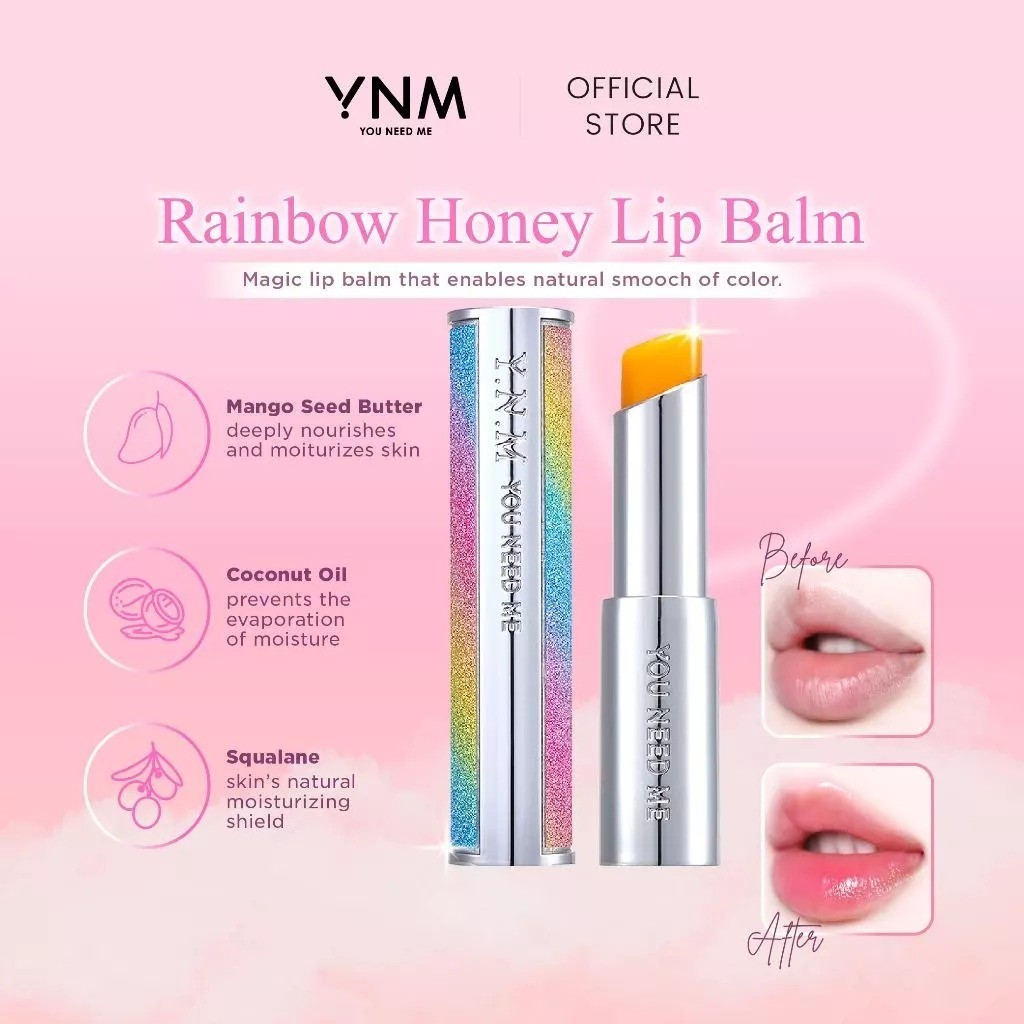 YNM Rainbow Honey Lip Balm