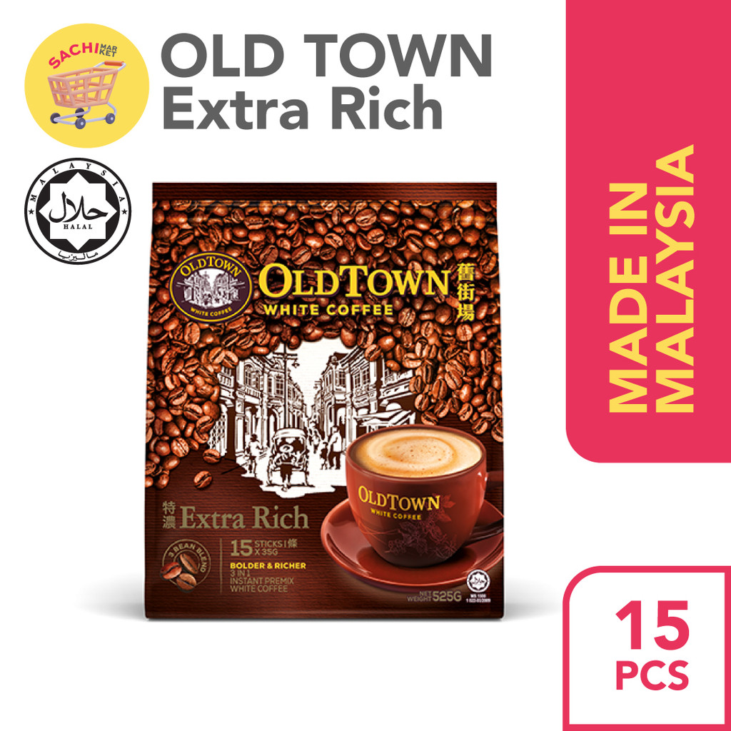 

KOPI OLDTOWN 3in1 Extra Rich / Lebih Kaw White Coffee Malaysia (15 pcs)