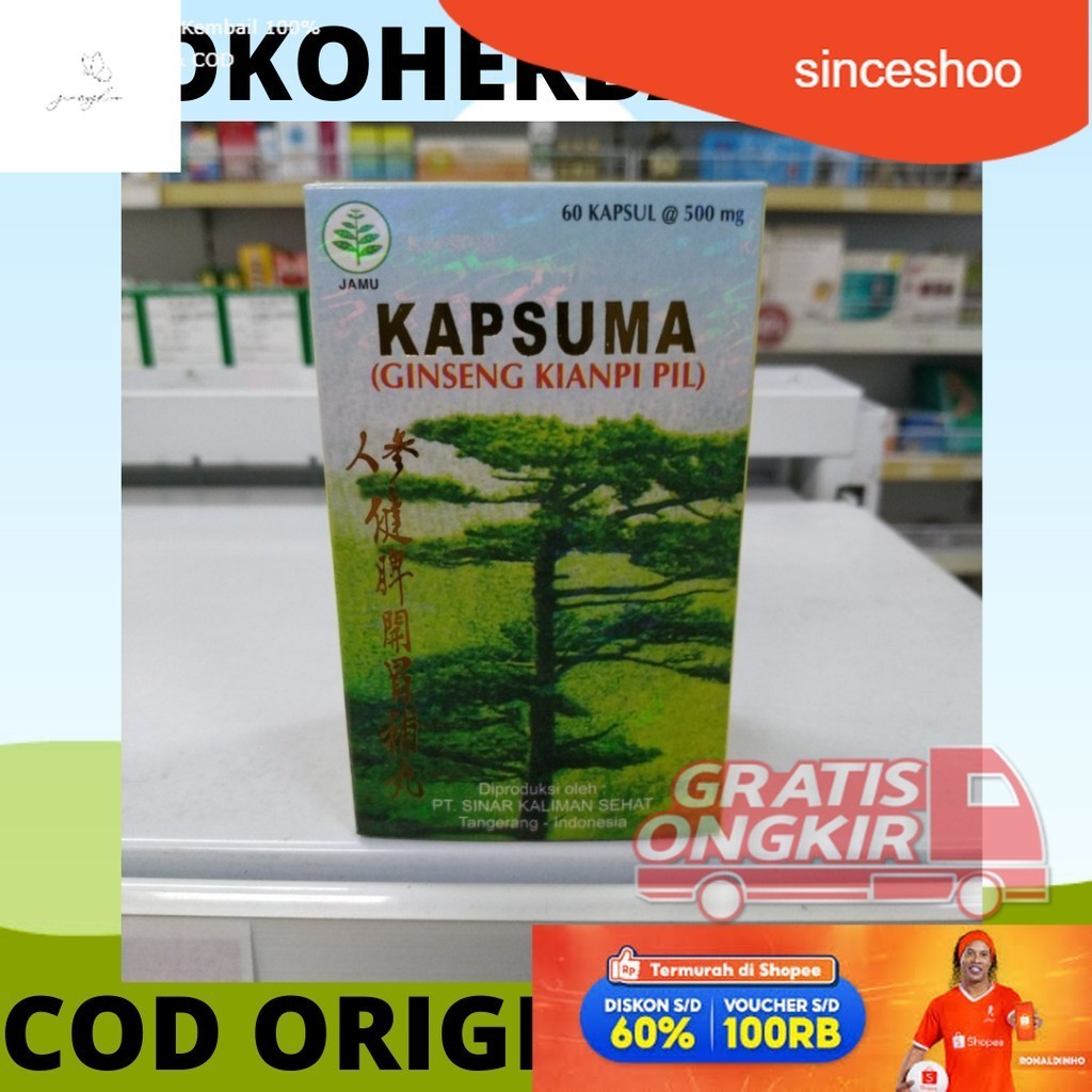 

mbagrosir promo gass KAPSUMA KAPSUL GINSENG KIANPI PENAMBAH NAFSU MAKAN BERAT BADAN BPOM happy shopping