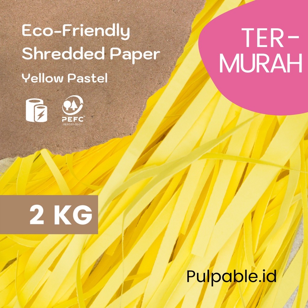 

Shredded Paper / Kertas Cacah / Kertas serut ramah lingkungan - 2kg