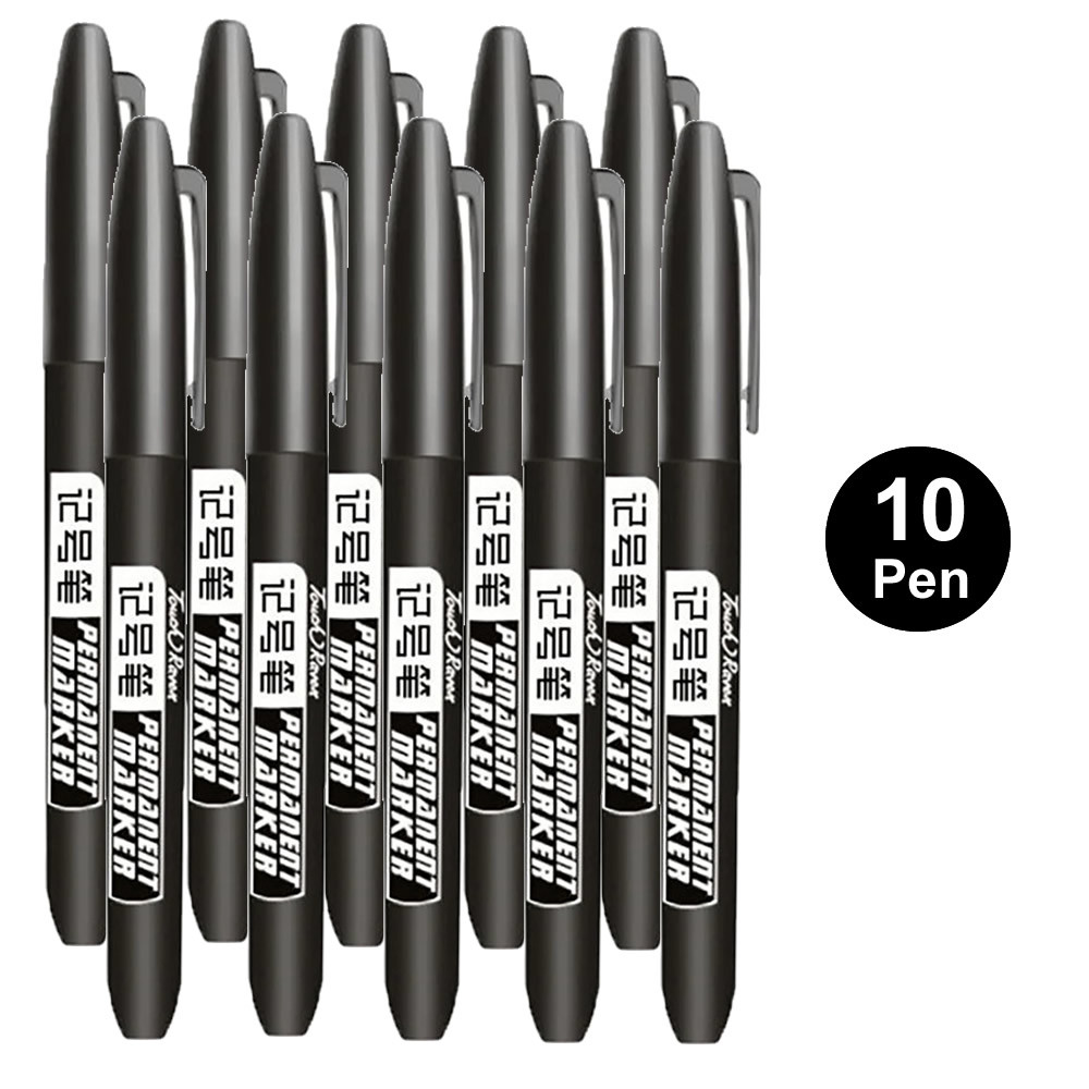 

1/6/9/20PCS Permanent Marker Pen Manga Drawing Markers Black Blue Red Waterproof Ink Sket Pens Stationery Art S ool Supplies