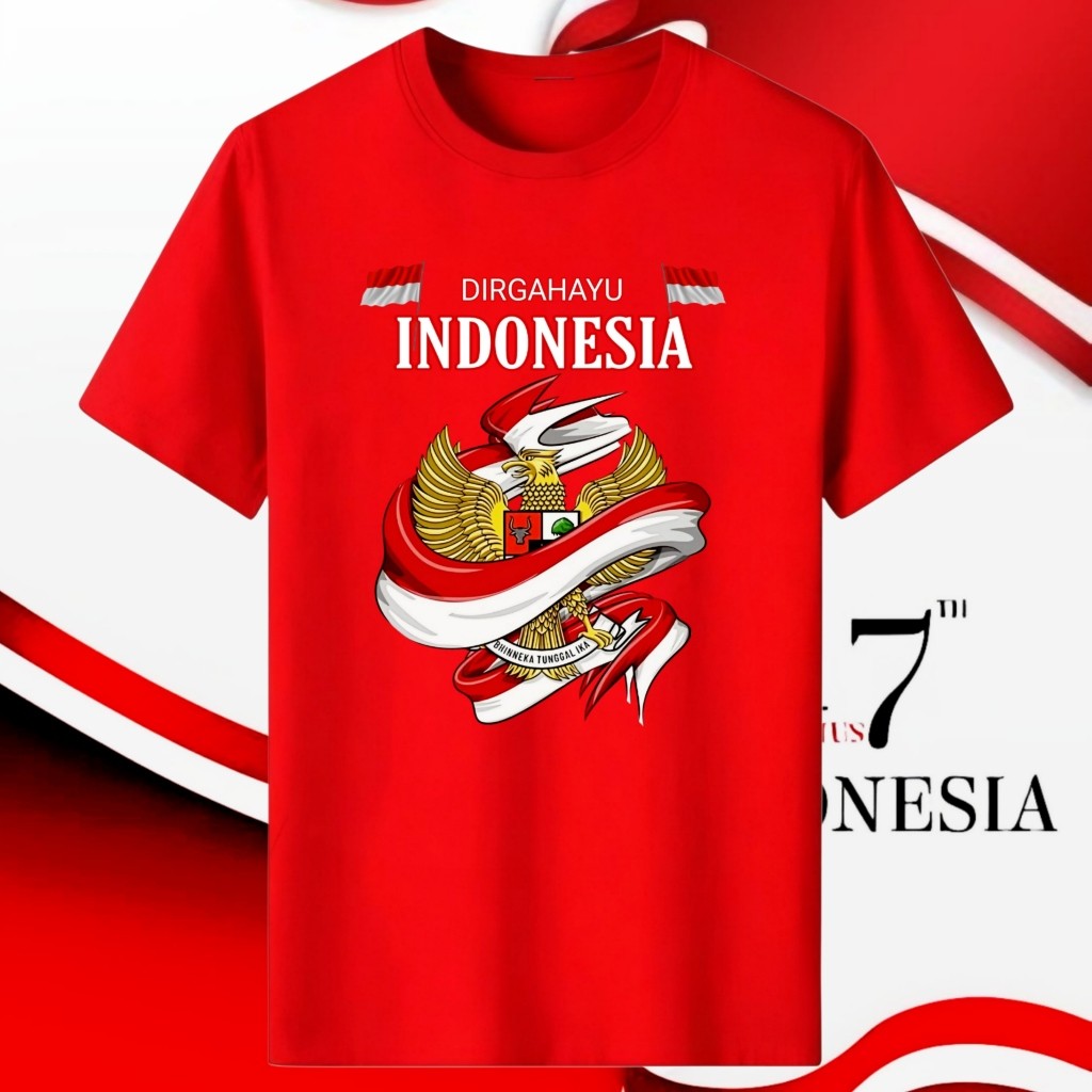 TSHIRT KAOS 17 AGUSTUS 2026 PRIA WANITA DEWASA / BAJU KAOS 17 AGUSTUS 2026 TERBARU / KAOS KEMERDEKAA