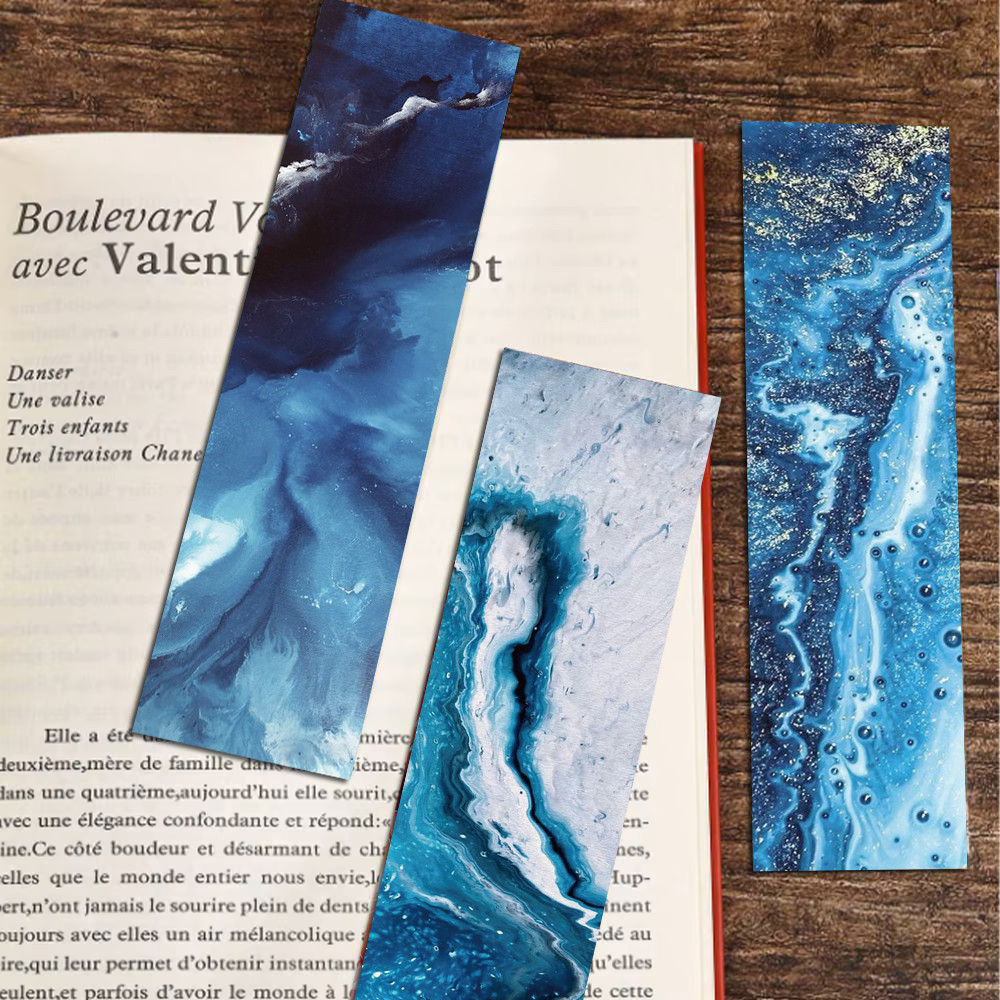 

30PCS Ocean Card Bookmark Home Decorative Materials Graffiti Stationary Paper Creative Lovers to Notebook Pages Bookmarks ﻿