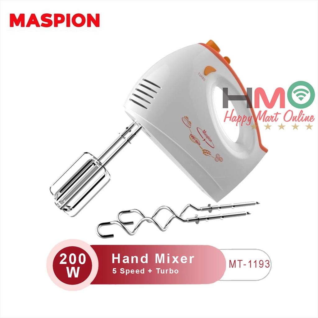 Maspion Hand Mixer MT 1193 Mixer 5 Speed Maspion MT-1193