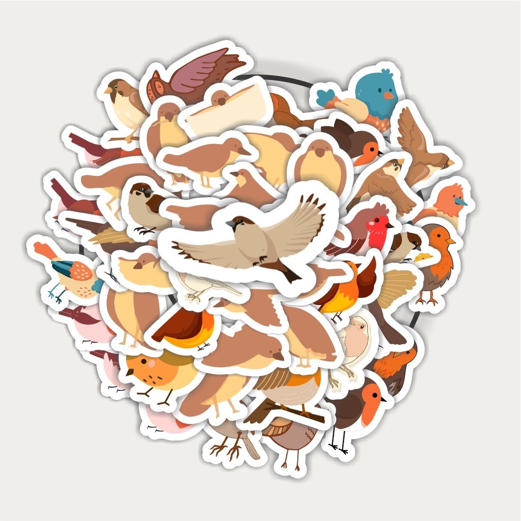 

Sticker Pack Sticker Hewan Burung Gereja | Sticker TUMBLR | Stiker LAPTOP KOPER HELM