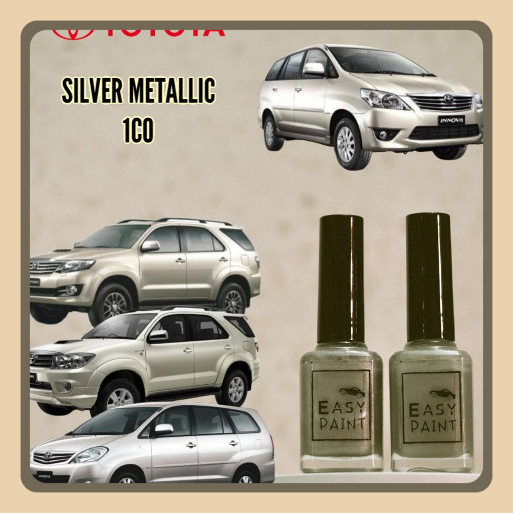Cat Oles Silver Metalic 1C0 Toyota Innova Fortuner Old Version Silver Metalik
