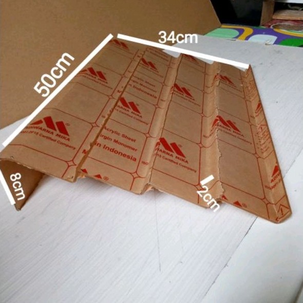 

akrilik rak hp uk 50 x 34 cm 4 susun tebal 3 mm