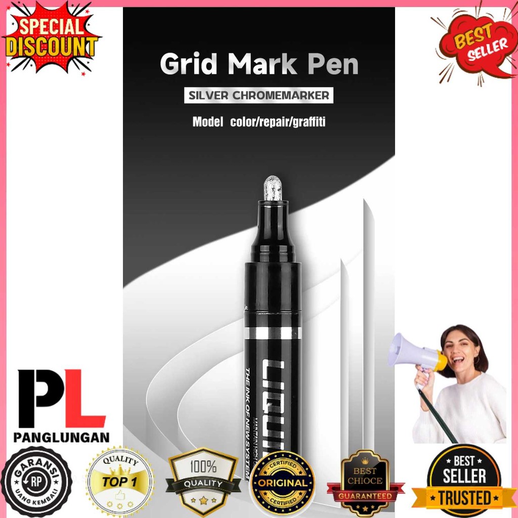 

GuangNa Spidol Permanen Marker Metallic Chrome Waterproof 2mm - 843C