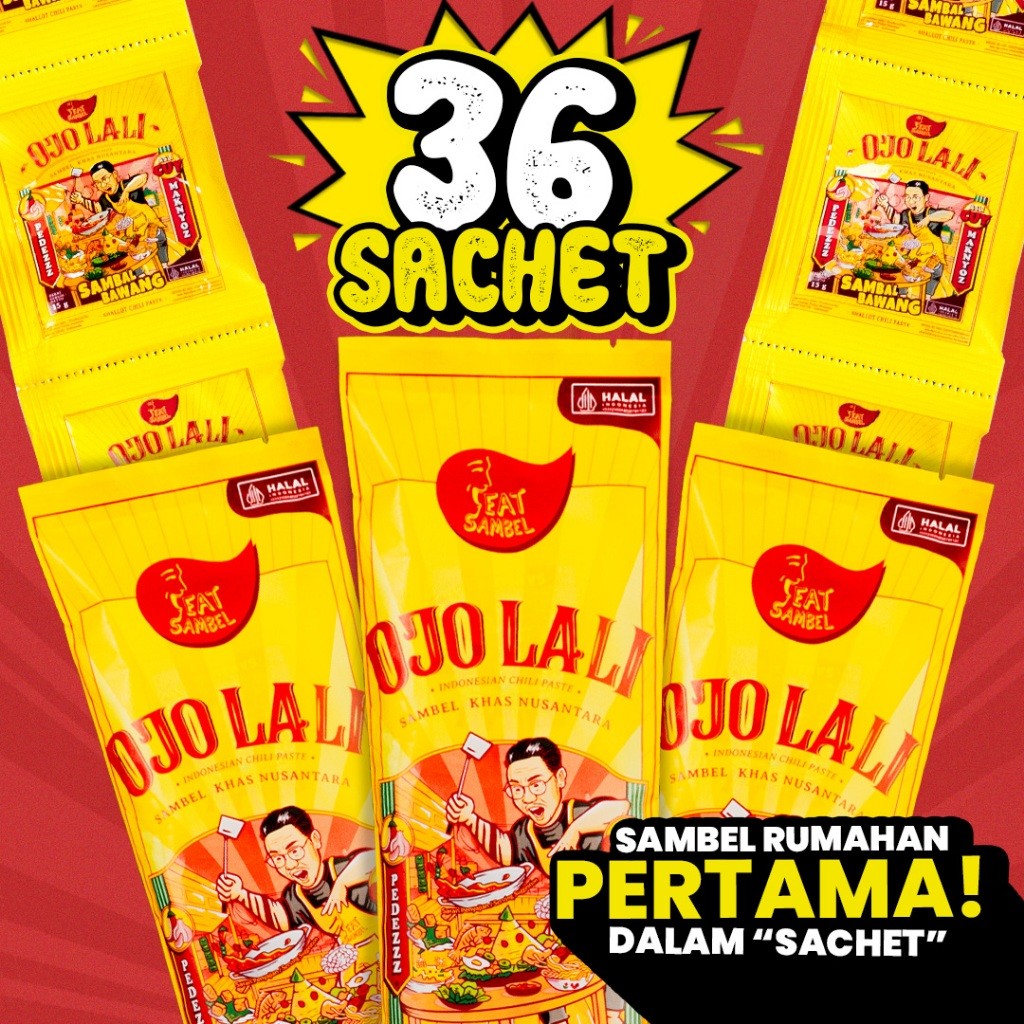 

Eatsambel - Sambel Bawang Ojolali [36 Sachet] Paket Populer