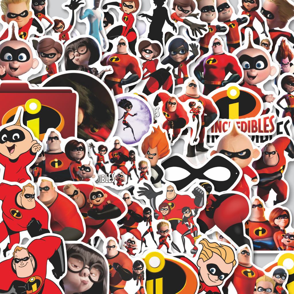 

Stiker Cutting Pack Sticker Kartun The Incredibles Isi 100Pcs Series Aesthetic Lucu Keren Untuk Koper Bahan Vynil
