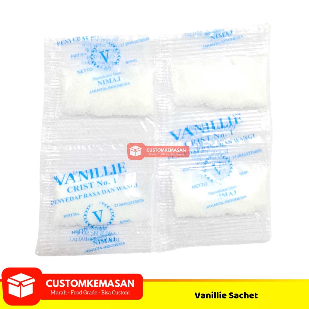 Vanillie Sachet / Vanili bubuk W / Bubuk Vanillie / Vanili bubuk