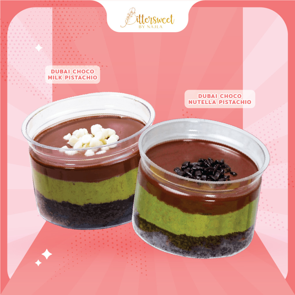 

2 Dubai Choco ( Milk Pistachio + Nutella Pistachio ) [ Best Price ]