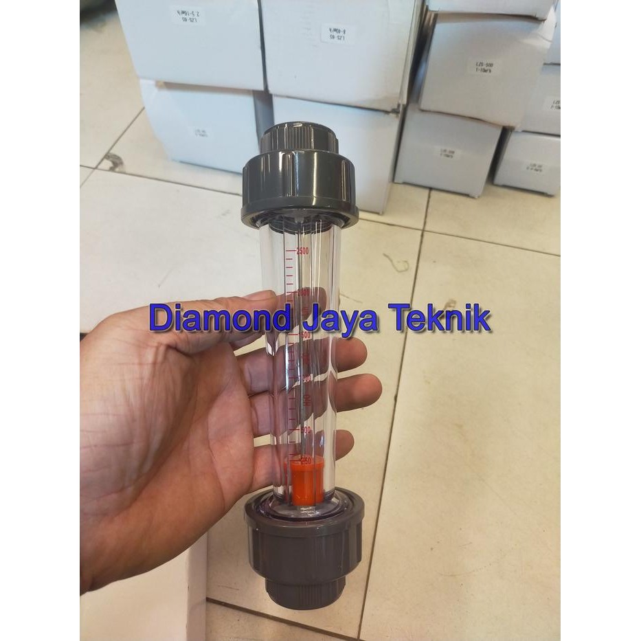 Flow Meter Rotameter 50 sd 500 Liter per Jam LPM /  Rotameter 1/2" Inch / Rotameter LZS15 Plastic Tu