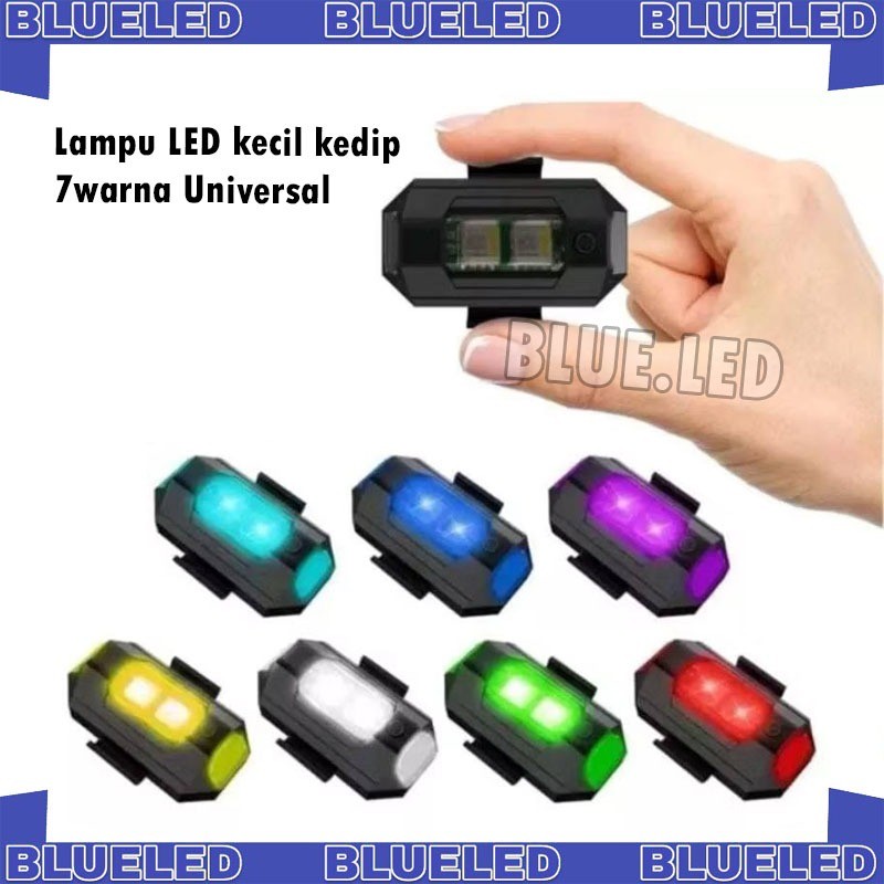 Lampu Sepeda LED Kecil USB / Lampu Sepeda LED 7 Warna / Lampu Sepeda Kecil USB Kedip 7 Warna