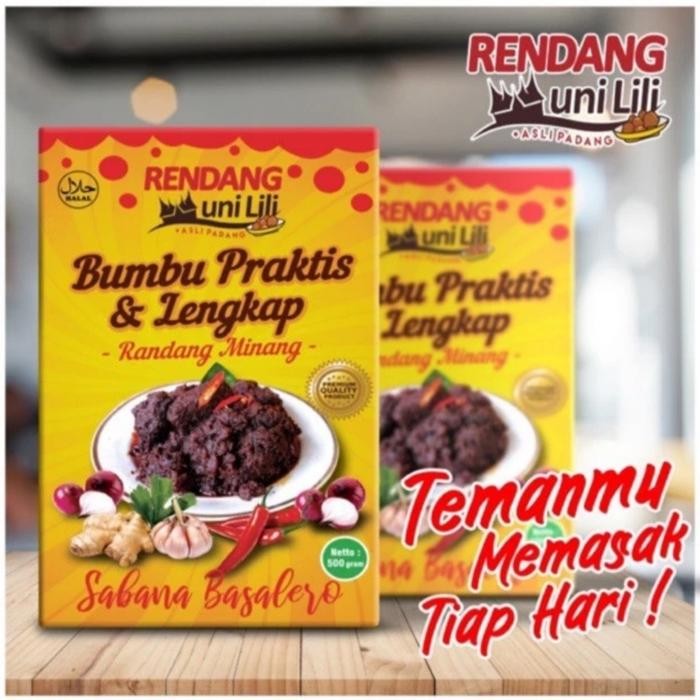 

Bumbu Praktis & Lengkap Rendang - Uni Lili Asli Padang - 250gr Original