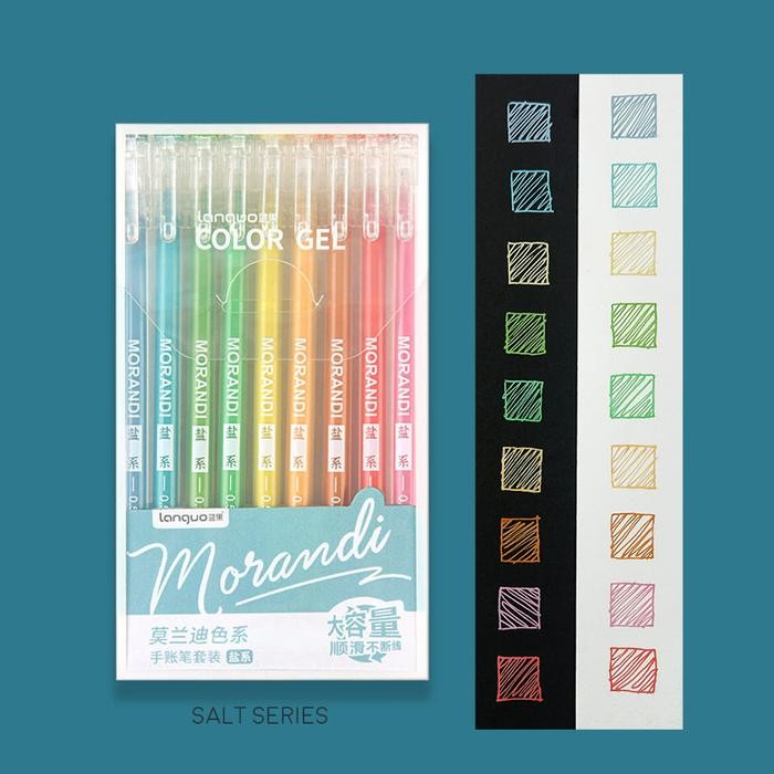 

Morandi Real Colors Gel Pen Set 9pc - Pulpen Warna - Nordic Series