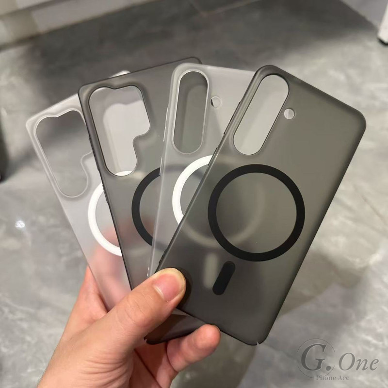 Ultra-thin frosted transparent magnet casing hp for Samsung A56 A36 A26 A15 s24 A06 A54 A55 5G A05S 