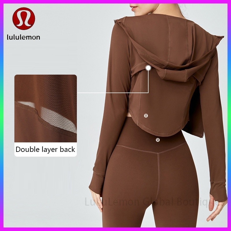 Best Price Lululemon Sport Coat Zipper Hoodie Hollow Mesh Soft Running Coat DSL408