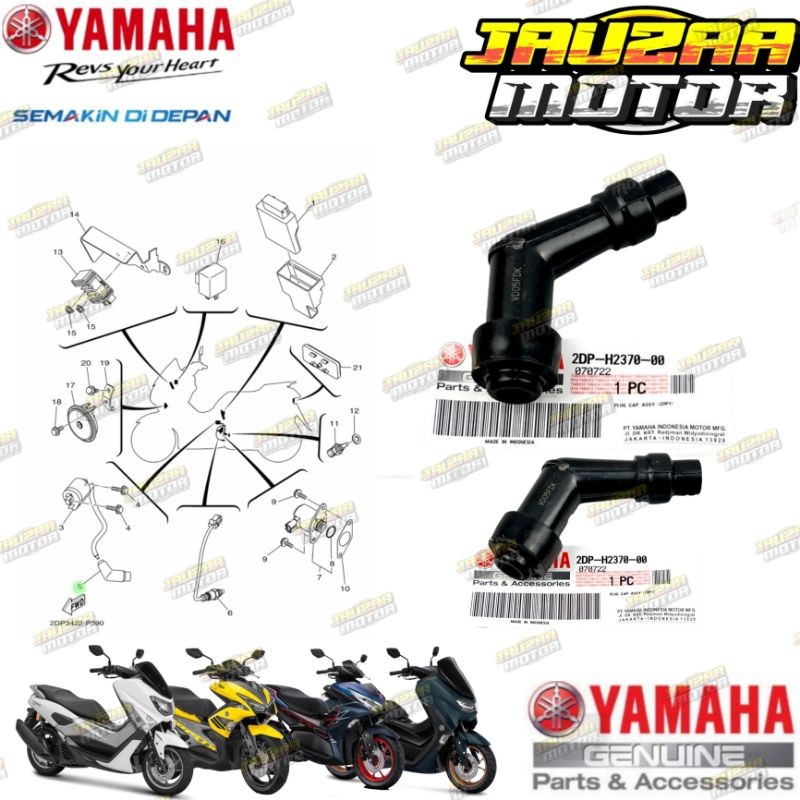 CANGKLONG KEPALA BUSI NMAX OLD NEW NMAX AEROX 155 VVA AEROX NEW 155 2DP-H2370-00 ORIGINAL YAMAHA
