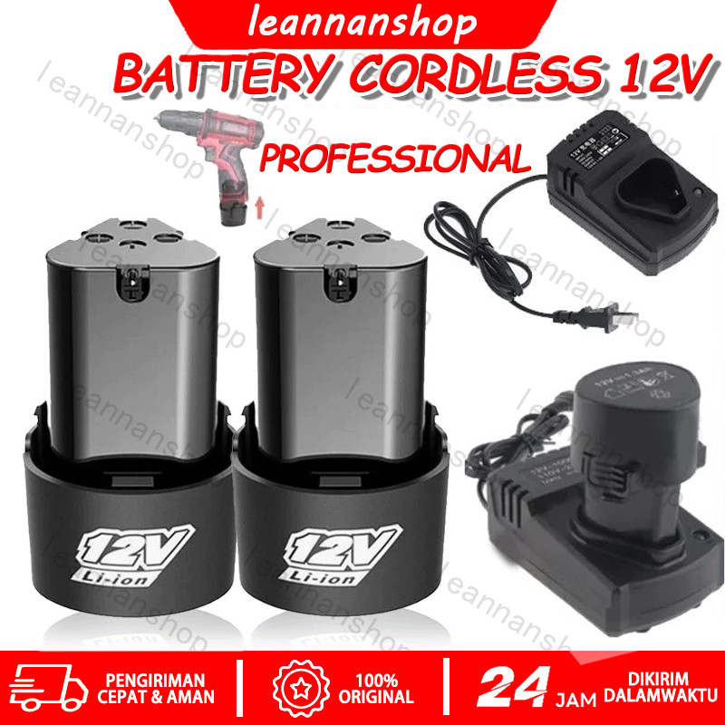 2pcs Batrai Baterai Bor Cordless 12v 1300mah 12 Volt Jld Baterai Bor Cordless Li-Ion 12 Volt Baterai