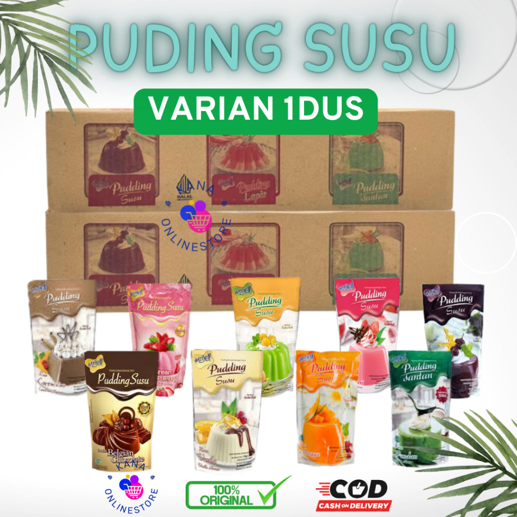 

Puding Susu Nutrijel per KARTON [Puding Serbuk Nutrijell]