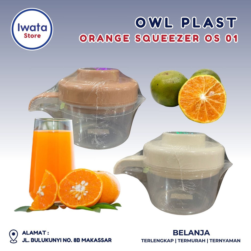 

OWL ORANGE SQUEEZER Perasan Buah / Perasan Jeruk Plastik OS 01